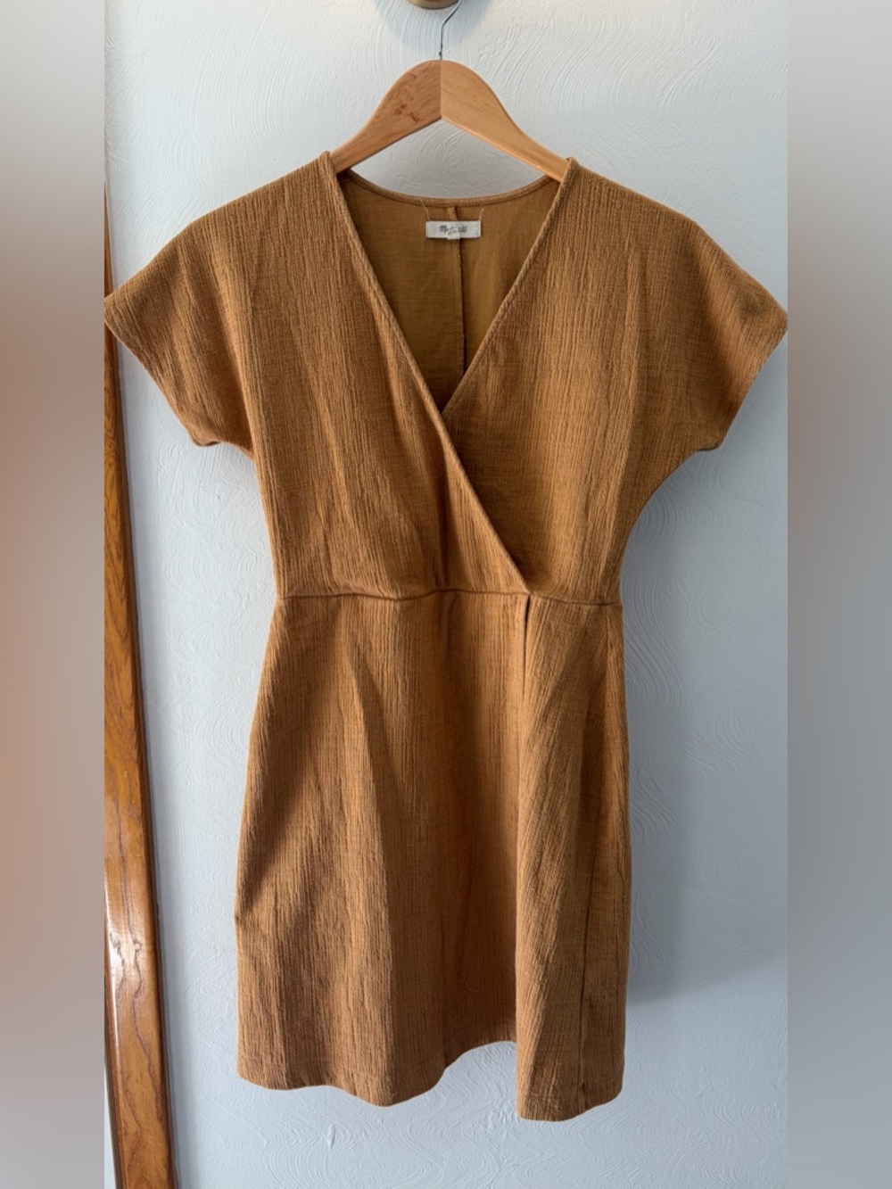 Madewell Cross Front Flutter Sleeve Mini Dress XS